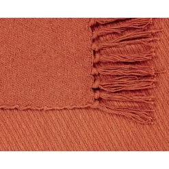 YARSA - Plaid - Rood - 125 x 150 cm - Katoen