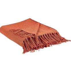 YARSA - Plaid - Rood - 125 x 150 cm - Katoen