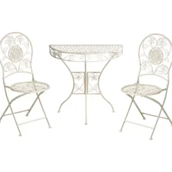 YAVIZA - Bistroset - Lichtbeige - IJzer