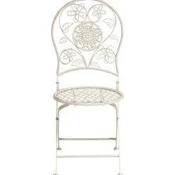 YAVIZA - Set van 2 tuinstoelen - Lichtbeige - IJzer