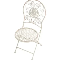 YAVIZA - Set van 2 tuinstoelen - Lichtbeige - IJzer
