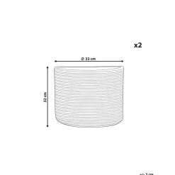 YERKOY - Mand set van 2 - Beige - Katoen