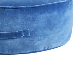 YULLE - Poef - Blauw - Fluweel