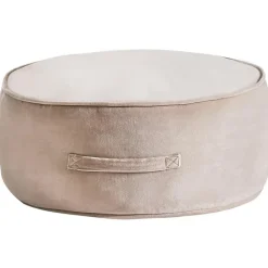 YULLE - Poef - Lichtbruin - Fluweel