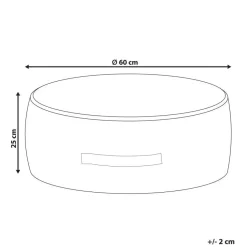 YULLE - Poef - Lichtbruin - Fluweel