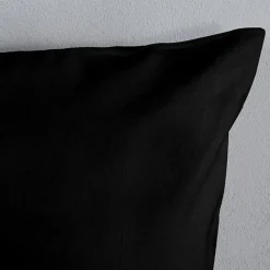 Zavelo Basic Uni Dekbedovertrek Zwart-1-persoons (140 x 200/220 cm)