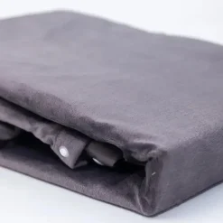 Zavelo Dekbedovertrek Velvet Comfort Antraciet-Lits-jumeaux (240 x 200/220 cm)