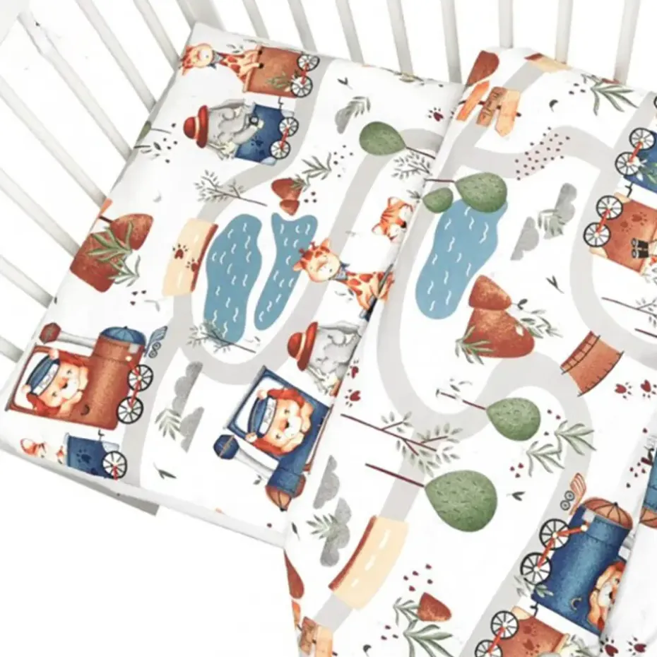 Zavelo Peuter Dekbedovertrek Treintje 120 x 150 cm