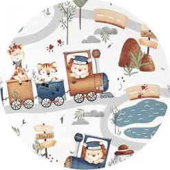 Zavelo Peuter Dekbedovertrek Treintje 120 x 150 cm