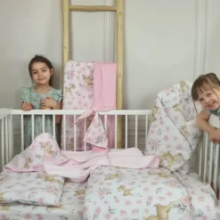 Zavelo Peuter Dekbedovertrek Hertje Roze 120 x 150 cm