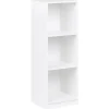ZEHNA - Boekenkast 3 planken - Wit - 40 x 40 cm - Vezelplaat