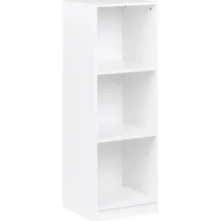 ZEHNA - Boekenkast 3 planken - Wit - 40 x 40 cm - Vezelplaat