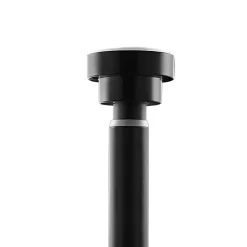 Zelf Opspannende Gordijnroede - Uitschuifbare Rail zonder boren - Zwart