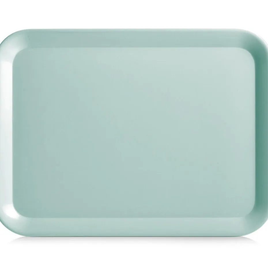 Zeller Dienblad - melamine - aqua blauw - 44 x 32 cm