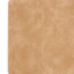 Zeller placemats lederlook - lichtbruin - 45 x 30 cm