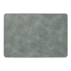 Zeller placemats lederlook - grijs - 45 x 30 cm
