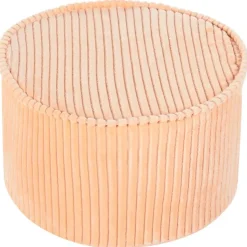 ZIKRIA - Poef - Perzik - Fluweel