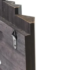 ZILLAH - Wandgemonteerde kapstok - Zwart - Dennenhout