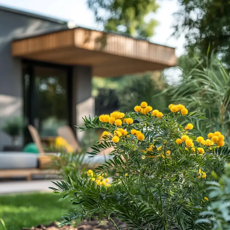 Zilveracacia - Set van 3 - Mimosa dealbata - Hoogte 25-40cm - ⌀9cm