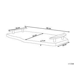ZOGRAFOU - Decoratief dienblad - Donkergrijs/Goud - Marmer