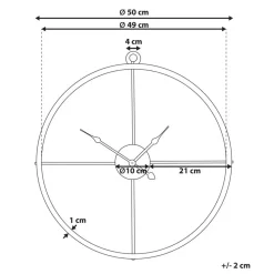 ZUCHWIL - Wandklok - Goud - IJzer