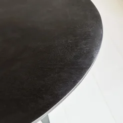 Zwart ovale eettafel Cesar 230x100 cm - Mangohout - Zwart