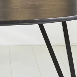 Zwart ovale eettafel Cesar 230x100 cm - Mangohout - Zwart