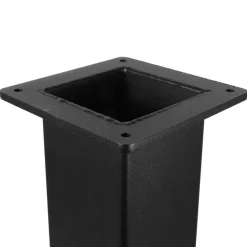 Zwarte Tafelpoot Vierkant - 80 x 80 x 720 mm