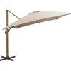 Zweefparasol Nancy - taupe - 300x300 cm