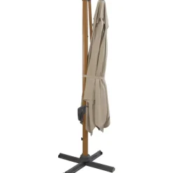 Zweefparasol Nancy - taupe - 300x300 cm