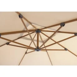 Zweefparasol Nancy - taupe - 300x300 cm