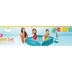 Zwembad Intex blauw - 122x122x30 cm Intex